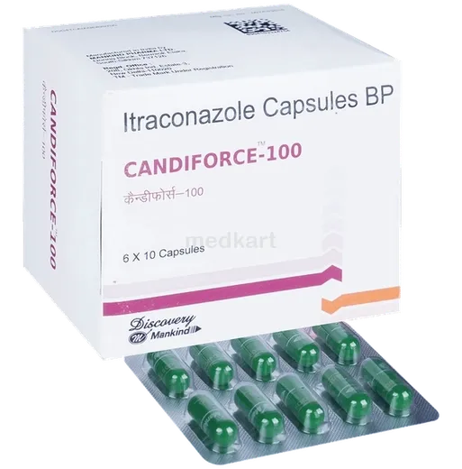 candiforce 100mg capsule 10's